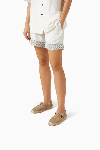 Padua Espadrille Flats in Canvas