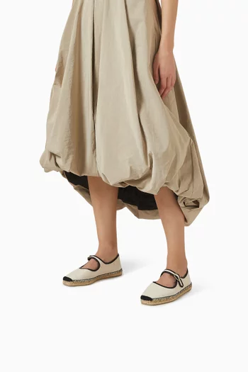 حذاء إسبادريل بادوا بكعب مسطح قنب