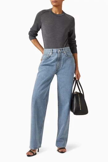 سترة ديتو بفتحة رقبة مستديرة كشمير