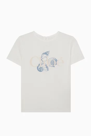 تي شيرت بشعار الماركة قطن