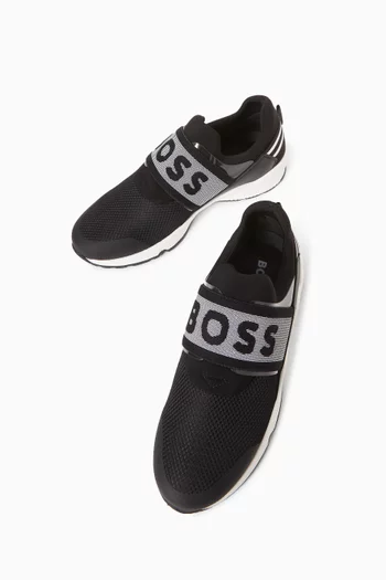 Logo Pull-on Sneakers