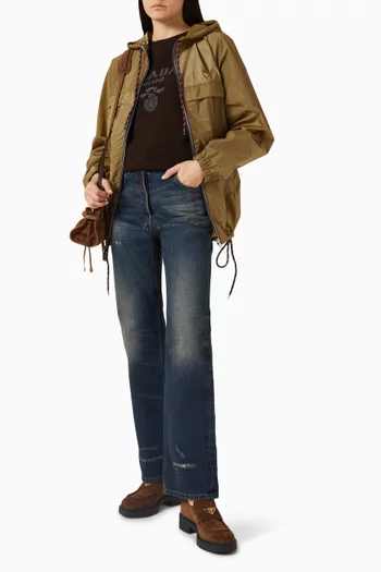 Logo Raincoat in Re-Nylon