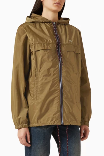 Logo Raincoat in Re-Nylon