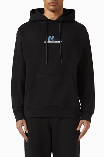 كنزة بغطاء رأس مزينة بتطريز قطن