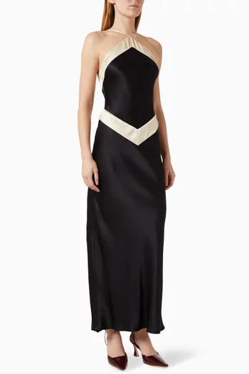 Jillian Low-back Dress in Silk