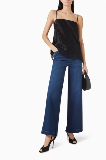 Bex Wide-leg Jeans in Stretch-denim