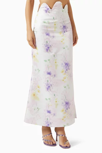 Blossom Skirt in Satin