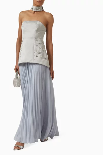 Serena Embellished Choker Dress