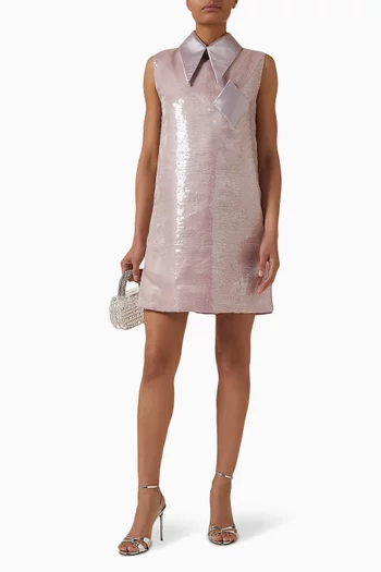 فستان موف داست قصير