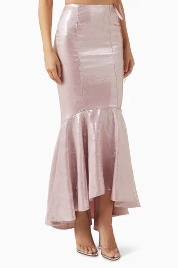 تنورة ريفيري مطرزة بالترتر