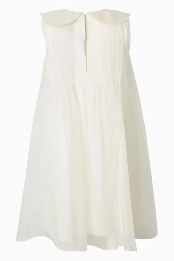 Floral Embroidered Dress in Tulle