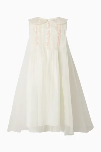 Floral Embroidered Dress in Tulle