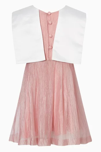 Heart Embellished Dress in Satin