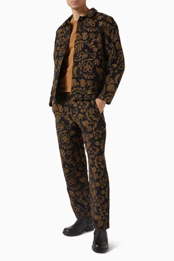 Iggy Jacquard Zip Jacket in Chenille