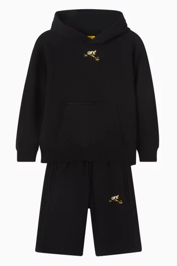 Diag Splat Sweatshorts in Cotton