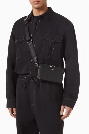 حقيبة كروس كلينتون جلد حبيبي