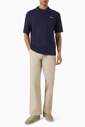 Knit Polo Shirt in Cotton