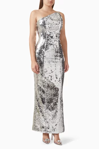 Sequinned Maxi Dress