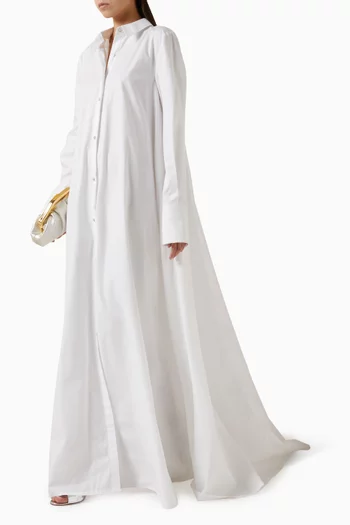 Maxi Shirt Dress in Cotton