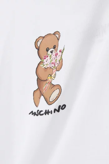 Teddy Logo T-shirt in Cotton Jersey
