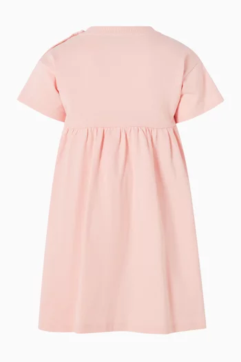 فستان بجيوب بطبعة دب