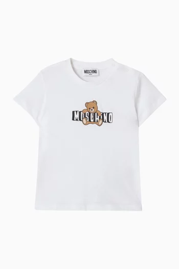 Teddy Logo T-shirt in Cotton Jersey