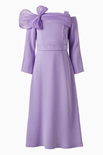 Floral Appliqué Maxi Dress