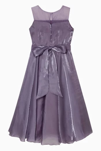 Floral Applique Maxi Gown