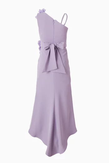 One Shoulder Floral Maxi Dress