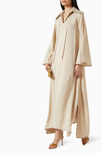 Layali Kaftan in Tencel Twill