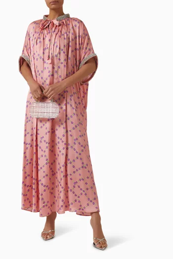 فستان ساما طويل مزيج فيسكوز