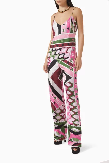 بلوزة بنقشة حرير