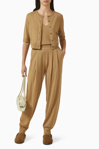 Button-up Cardigan in  Wool-cashmere