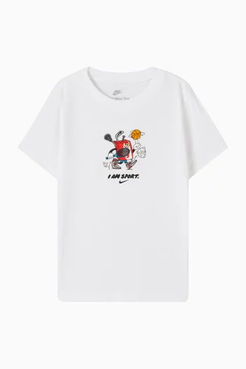 تي شيرت بقصة مربعة قطن