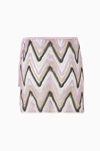 تنورة ميلاني منسوجة