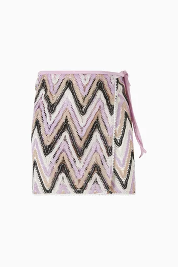 تنورة ميلاني منسوجة