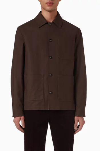 Buttoned Jacket in Cotton