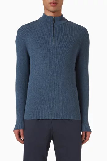 Half-zip Sweater in Merino Wool
