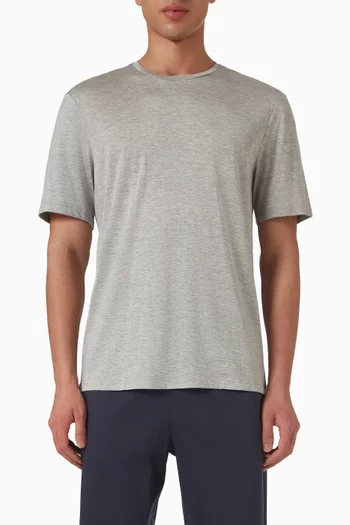 T-shirt in Silk & Cotton