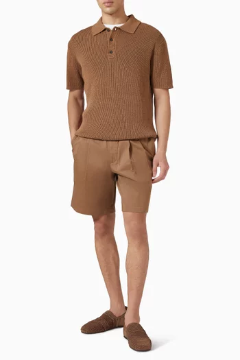 Polo Sweater in Cotton & Linen