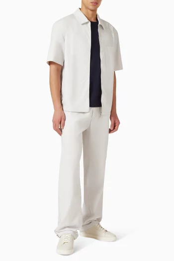 Zip Shirt in Cotton & Lyocell