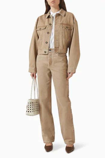 جاكيت بأزرار دينم