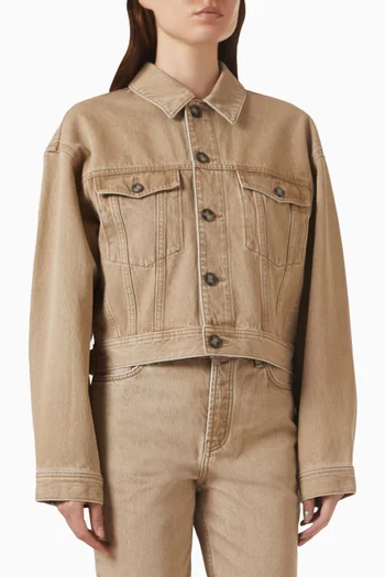 جاكيت بأزرار دينم