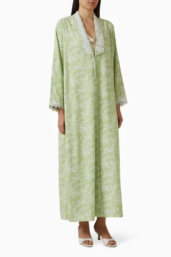 عباية بقصة زينة شيفون