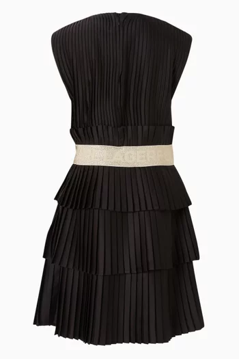 Pleated Tiered Dress