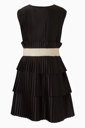 Pleated Tiered Dress