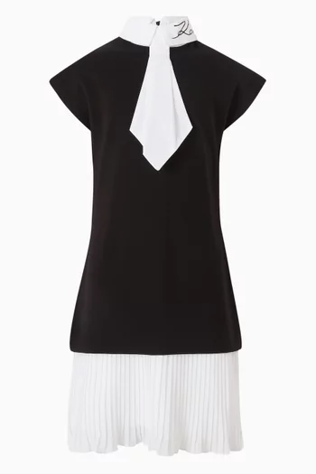 Pleated Sleeveless Dress