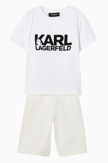 تي شيرت بشعار KARL قطن