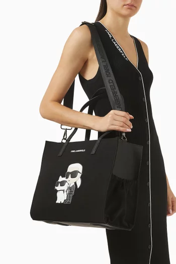 Logo-patch Changing Bag in Canvas