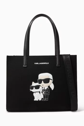 Logo-patch Changing Bag in Canvas